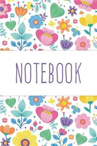 Notebook - Cute Flower Pattern Journal For Girls