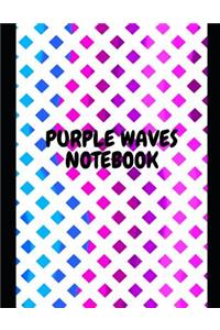 Purple Waves Notebook