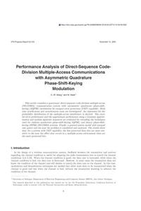 Performance Analysis of Direct-Sequence Code-Division Multiple-Access Communications with Asymmetric Quadrature Phase-Shift-Keying Modulation