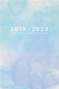 2019 - 2020, 18 Month Weekly & Monthly Planner