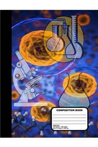 Chemistry Lab Composition Notebook 200 Wide Ruled Pages