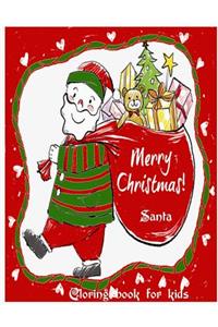 Santa coloring book for kids ( Christmas Coloring Book )