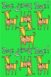 Bullet Journal Notebook for Dog Lovers, Orange Dogs in a Row 3