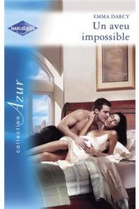 Un Aveu Impossible (Harlequin Azur)