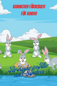 Kaninchen Malbuch für Kinder