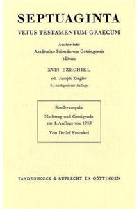 Septuaginta. Vetus Testamentum Graecum. Nachtrag Zu