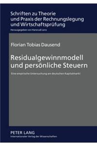 Residualgewinnmodell Und Persoenliche Steuern