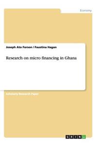 Research on micro financing in Ghana