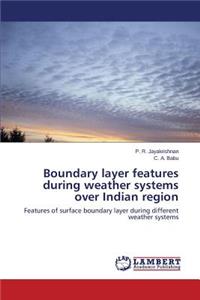 Boundary layer features during weather systems over Indian region