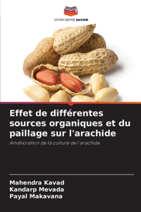 Effet de différentes sources organiques et du paillage sur l'arachide