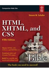 Html, Xhtml, And Css Bible, 5Th Ed