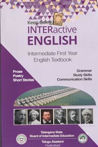 Text Book For Intermediate First Year Interactive English [ English Medium ] [ Telugu Akademi ]