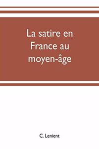 La satire en France au moyen-âge