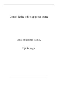 Control device to boot up power source