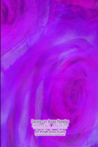 Decora con Rosas Moradas fotografía artística impresiones de arte en un libro