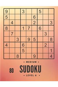80 Medium sudoku level 6