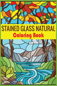 Stained Glass Natural Coloring Book