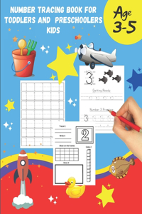 Number tracing Book For Toddlers And Preschoolers Kids Age 3-5