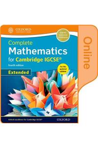 Complete Mathematics for Cambridge Igcserg Online Book (Extended)
