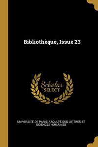 Bibliothèque, Issue 23