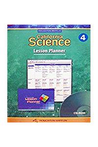 Houghton Mifflin Science California: Lesson Plnr CD L4