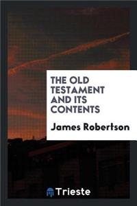 The Old Testament and Its Contents