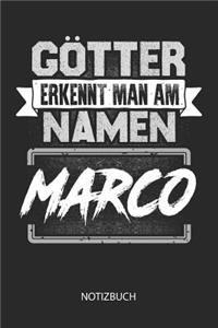 Götter erkennt man am Namen - Marco - Notizbuch