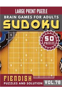 Fiendish Sudoku Large Print