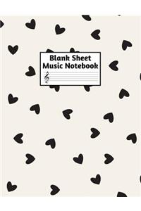 Blank Sheet Music Notebook