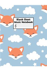 Blank Sheet Music Notebook