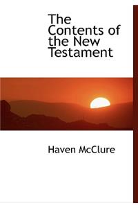 The Contents of the New Testament