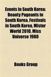 Events in South Korea