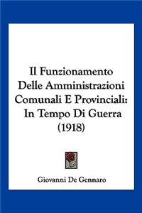 Funzionamento Delle Amministrazioni Comunali E Provinciali