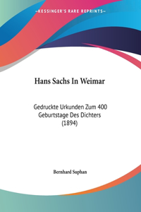 Hans Sachs In Weimar