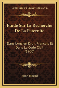 Etude Sur La Recherche De La Paternite