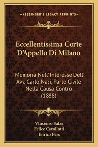 Eccellentissima Corte D'Appello Di Milano