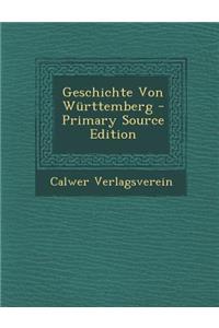 Geschichte Von Wurttemberg