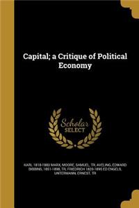 Capital; a Critique of Political Economy