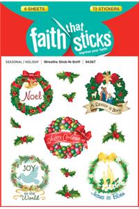Wreaths Stick-N-Sniff - Faith That Sticks Stickers