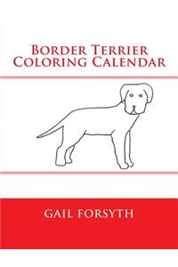 Border Terrier Coloring Calendar