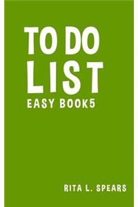 To Do List Easy Book5