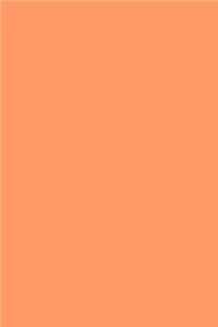 Journal Muted Tangerine Color Simple Plain Tangerine
