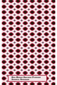 Red Retro Squares Journal Notebook