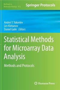 Statistical Methods for Microarray Data Analysis