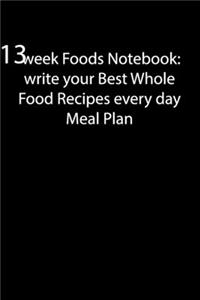 13 Week Foods Notebook