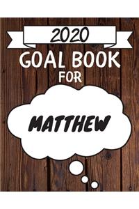 2020 Goal Planner For Matthew