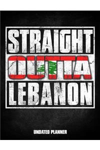 Straight Outta Lebanon Undated Planner