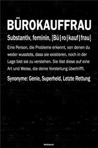 Bürokauffrau Notizbuch