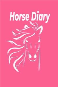 Horse Diary: The special horse diary for 90 days, 6x9, additionally 10 empty food plans, great gift idea around the horse, riding, horse care, horse love