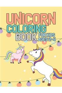 Unicorn Coloring Book for Kids Ages 2-4